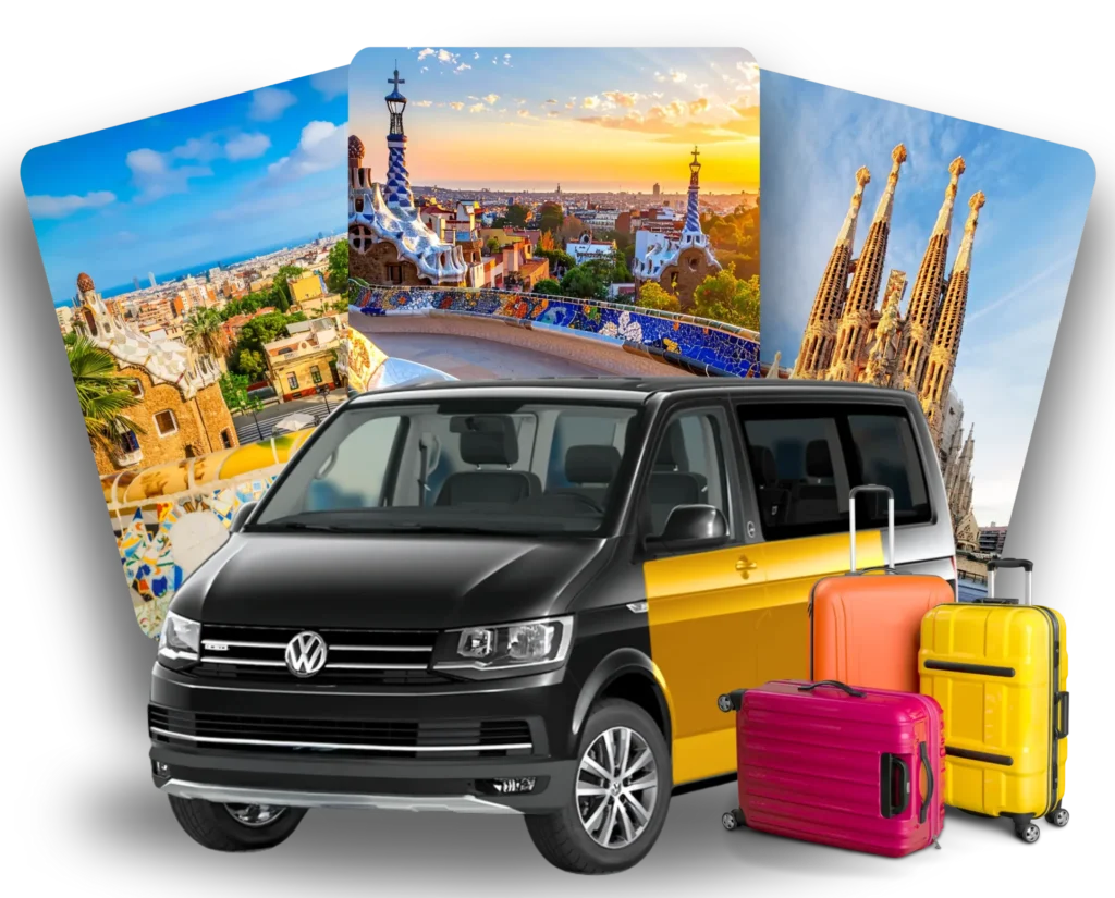 Vehículo Monovolumen de Easy Taxi Barcelona para traslados con equipaje voluminoso